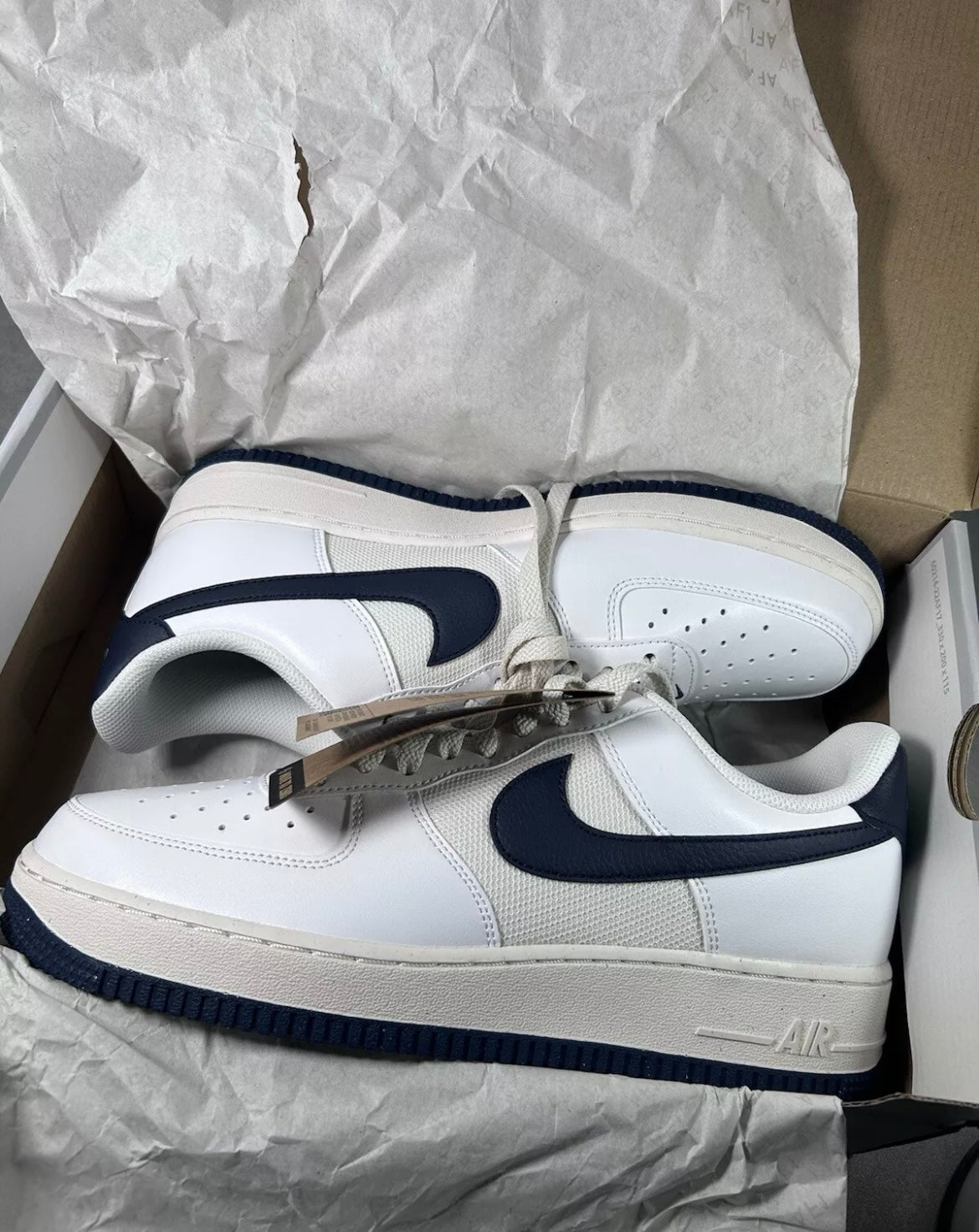 Nike Air Force 1 ‘07 White Obsidian Navy