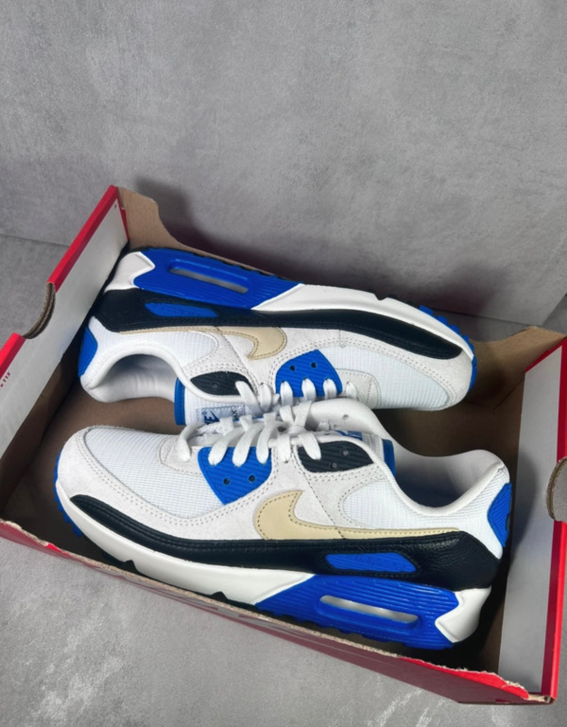 Nike Air Max 90 PRM | White Racer Blue | Size UK 8 / EU 42.5 |