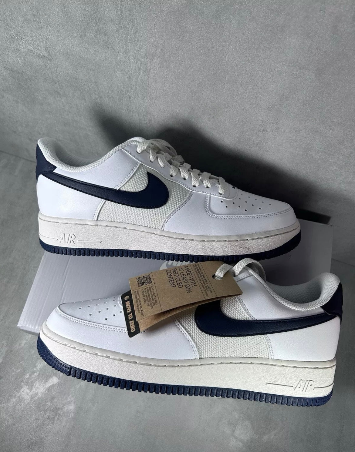 Nike Air Force 1 ‘07 White Obsidian Navy