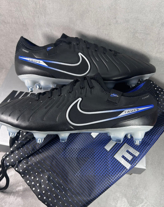 Nike Tiempo Legend 10 Elite Soft Ground AC | Black Blue