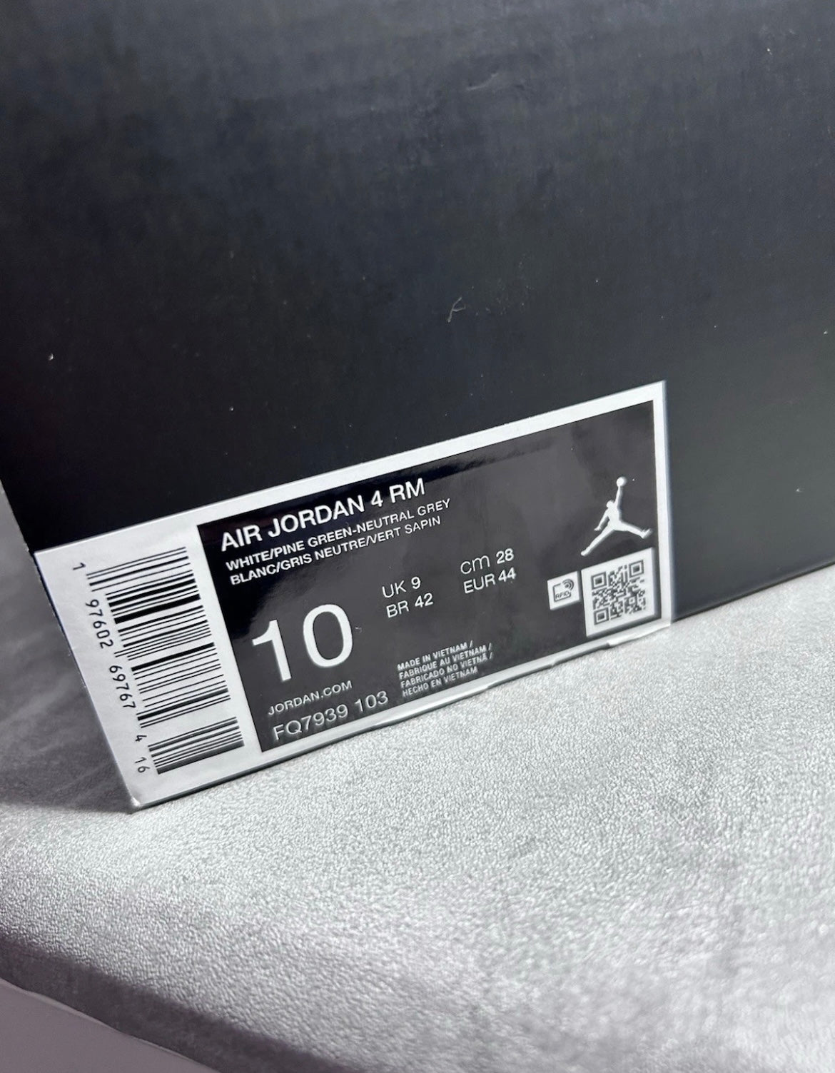 Nike Air Jordan 4 RM | White Pine Green Grey | Size UK 9 / EU 44