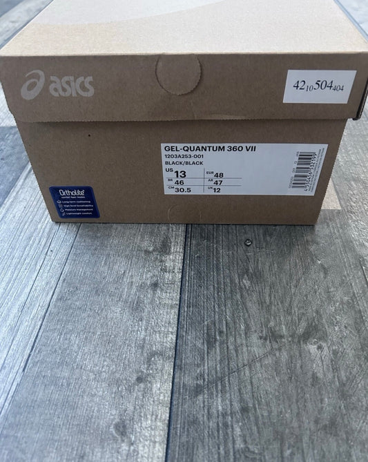 Men’s ASICS Gel Quantum 360 VII | Black White | Size 12 |
