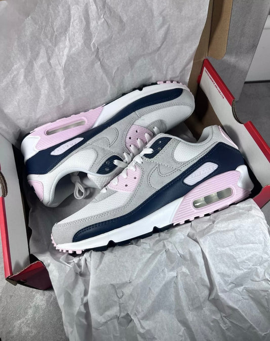 Nike Air Max 90 | Pink Foam Navy | Size UK 10.5