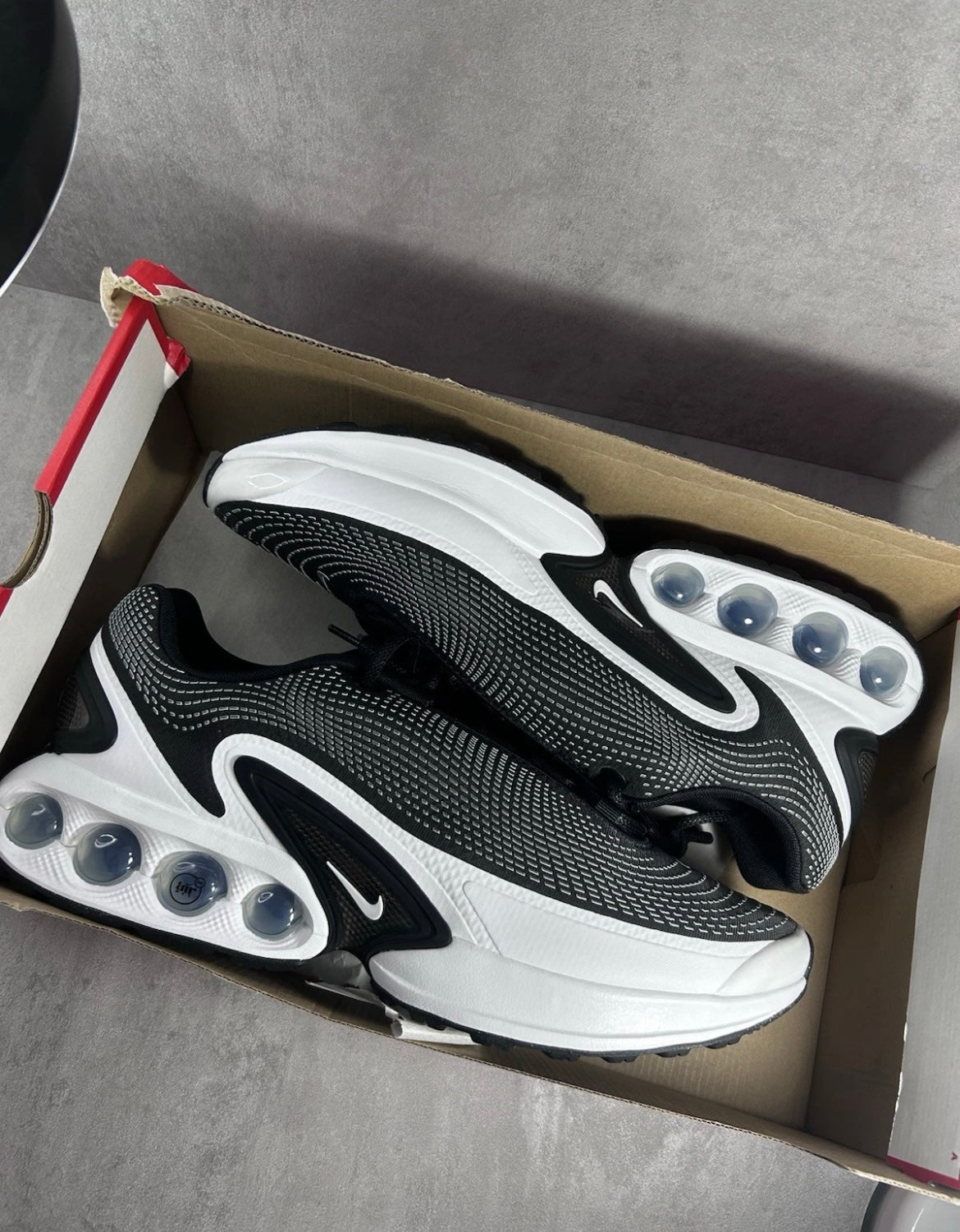 Nike Air Max DN | Black White Cool Grey | Size UK 14 / EU 49.5
