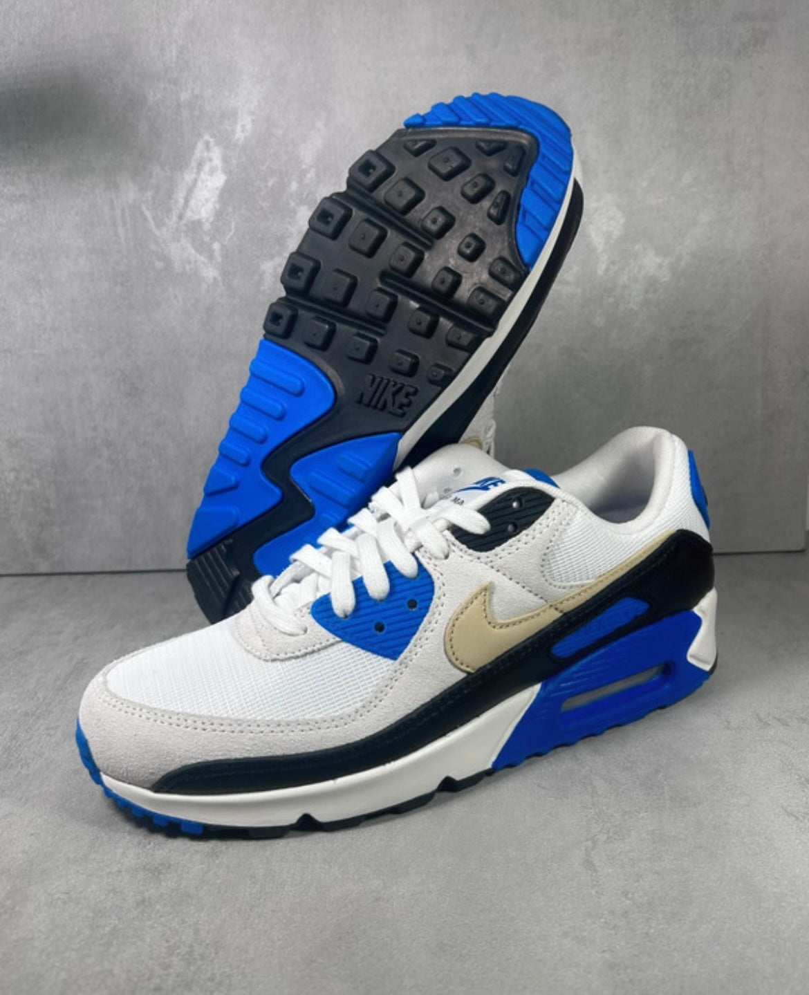 Nike Air Max 90 PRM | White Racer Blue | Size UK 8 / EU 42.5 |