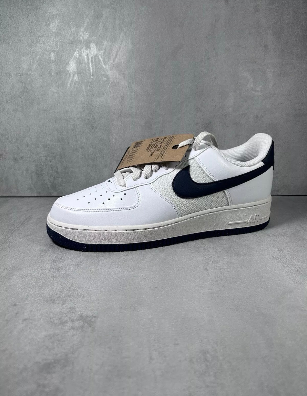 Nike Air Force 1 ‘07 White Obsidian Navy