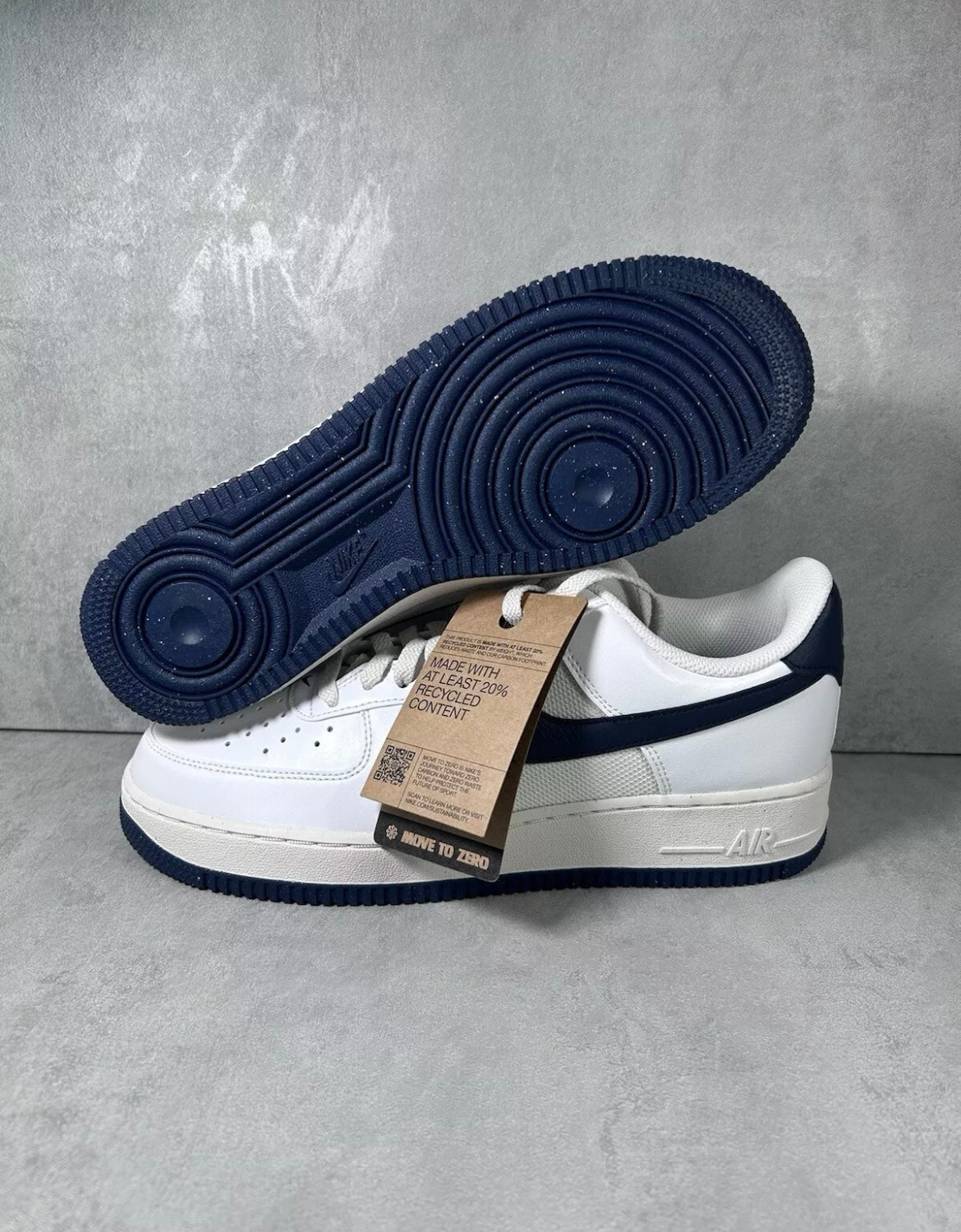 Nike Air Force 1 ‘07 White Obsidian Navy
