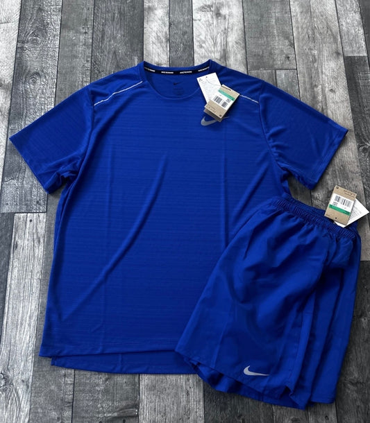 Nike Dri-Fit Miler 1.0 & 7” Challenger Short Set | Size XL | Royal Blue