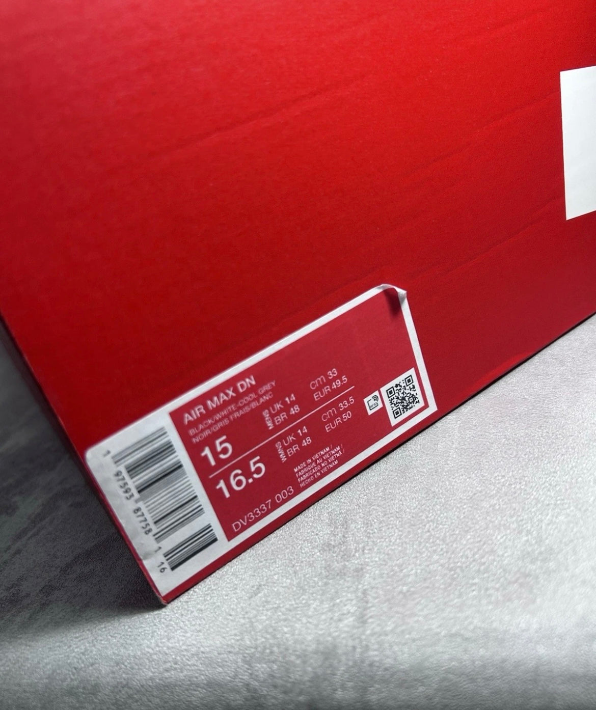 Nike Air Max DN | Black White Cool Grey | Size UK 14 / EU 49.5