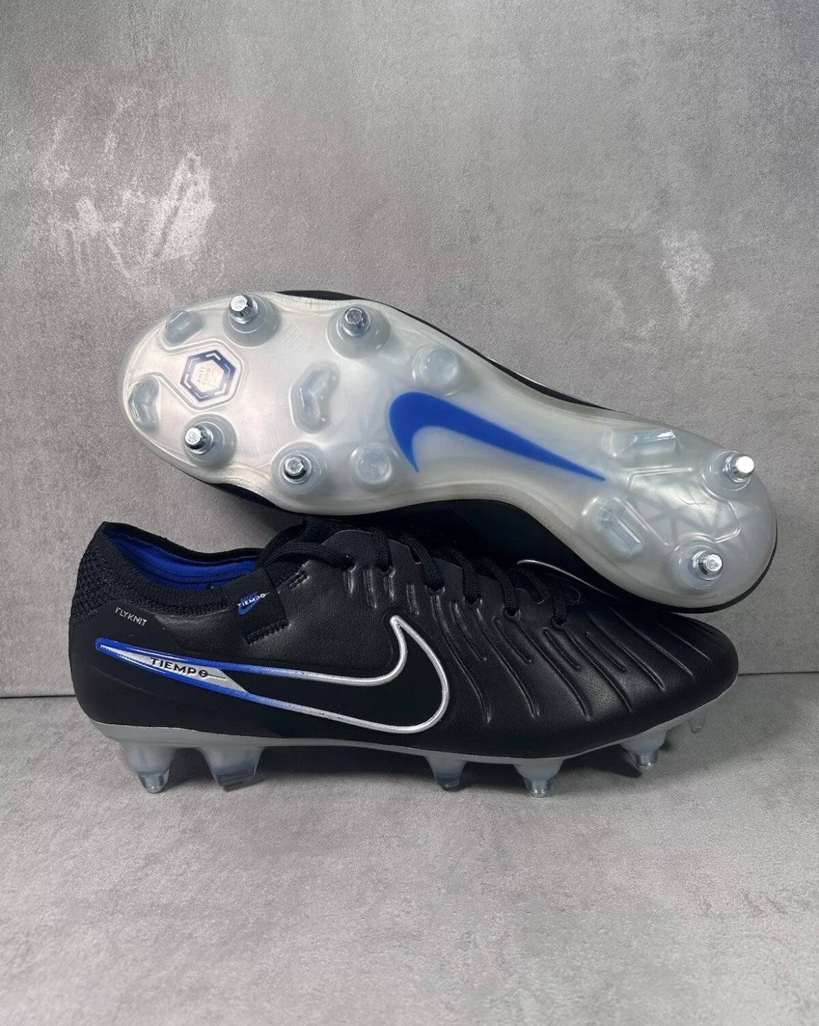 Nike Tiempo Legend 10 Elite Soft Ground AC | Black Blue