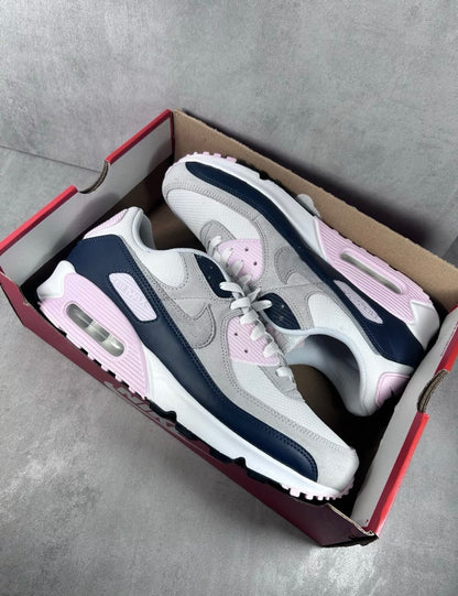 Nike Air Max 90 | Pink Foam Navy | Size UK 10.5