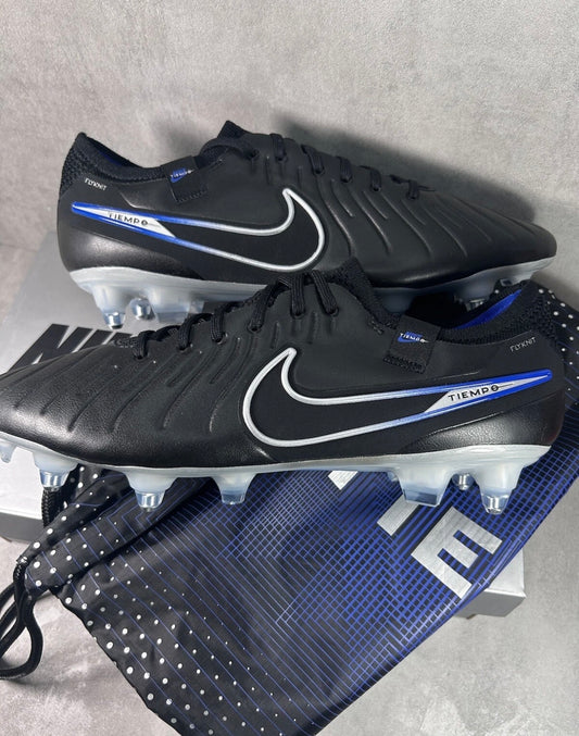 Nike Tiempo Legend 10 Elite Soft Ground AC | Black Blue