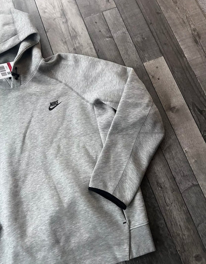 Nike Sportswear Tech Fleece Pull Over Hoodie | Grey |