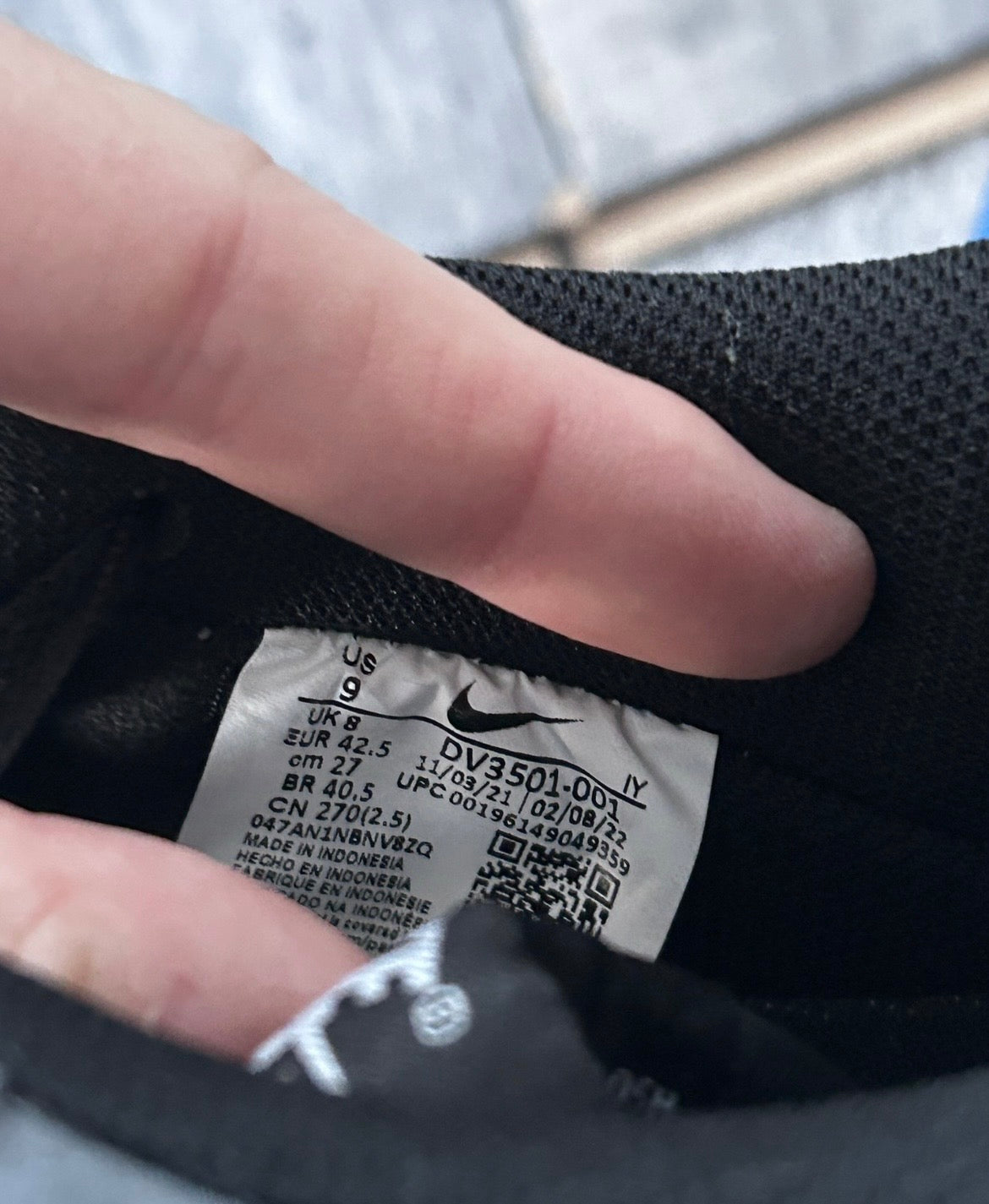 Nike Air Force 1 ‘07 LV8 Black Smoke Grey Trainers