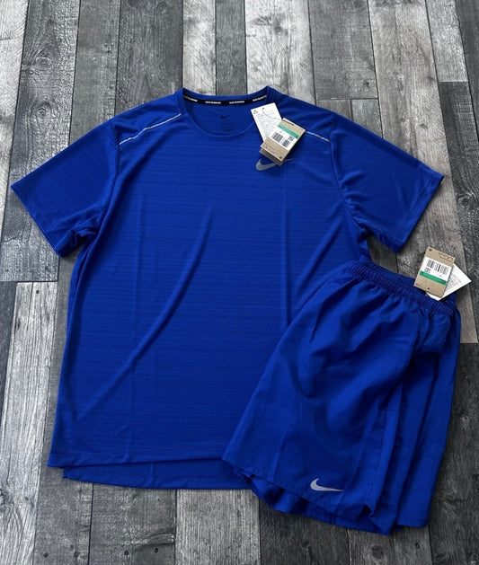 Nike Dri-Fit Miler 1.0 & 7” Challenger Short Set | Size XL | Royal Blue