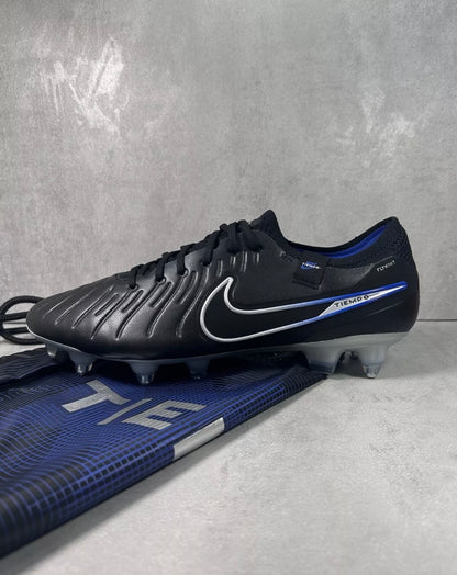 Nike Tiempo Legend 10 Elite Soft Ground AC | Black Blue